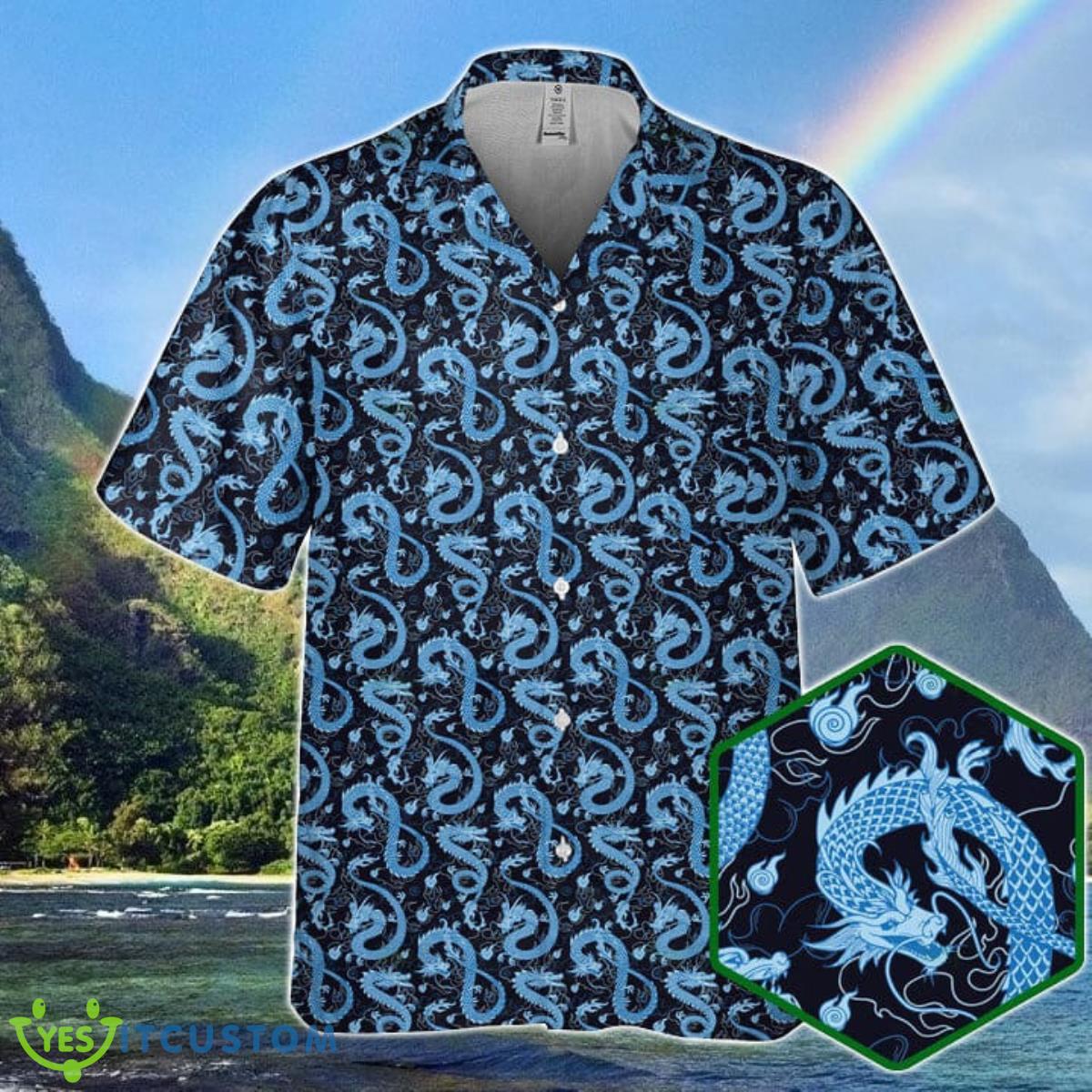 DnD Hawaiian Shirt Blue Dragon Best Gift For Men And Women Product Photo 1