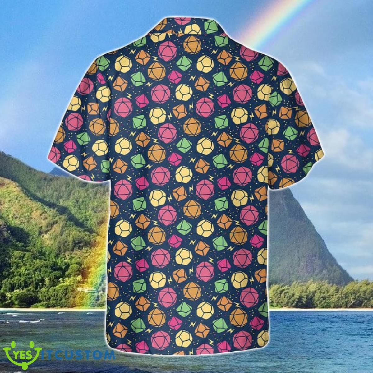 DnD Hawaiian Shirt Dice Colorful Pattern Best Gift For Men And Women Product Photo 2