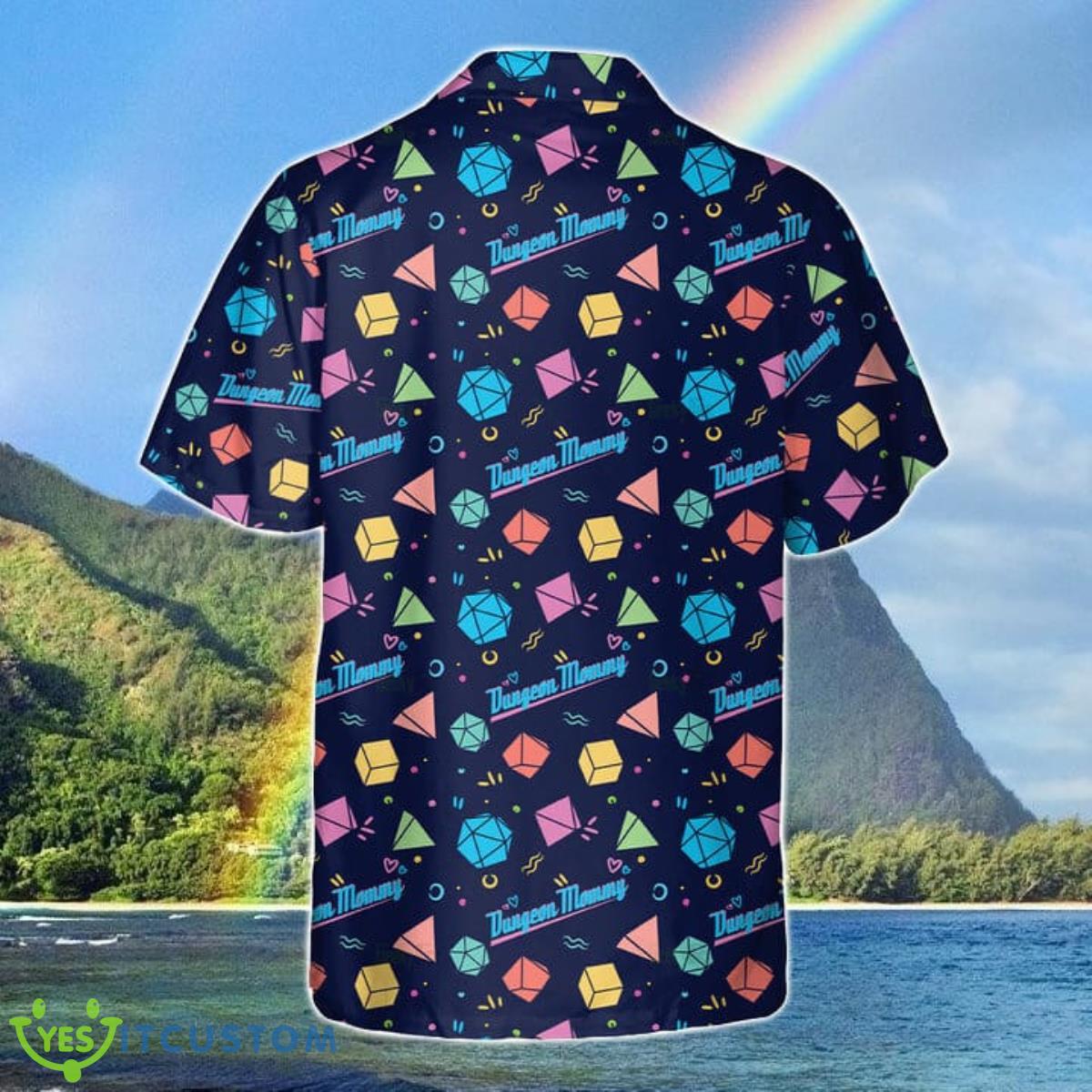 DnD Hawaiian Shirt Dungeon Mommy DnD Hawaiian Shirt Dice Colorful Pattern Best Gift For Men And Women Product Photo 2