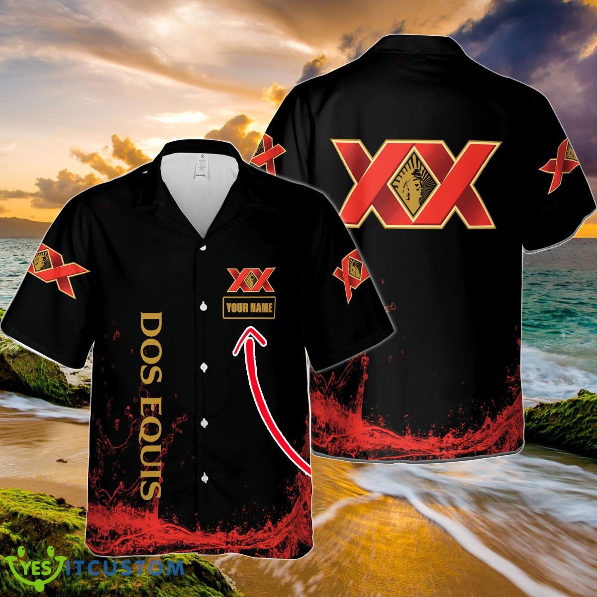 Dos Equis XX Custom Name Hawaiian Shirt BSummer Gift Beach Shirt Product Photo 1
