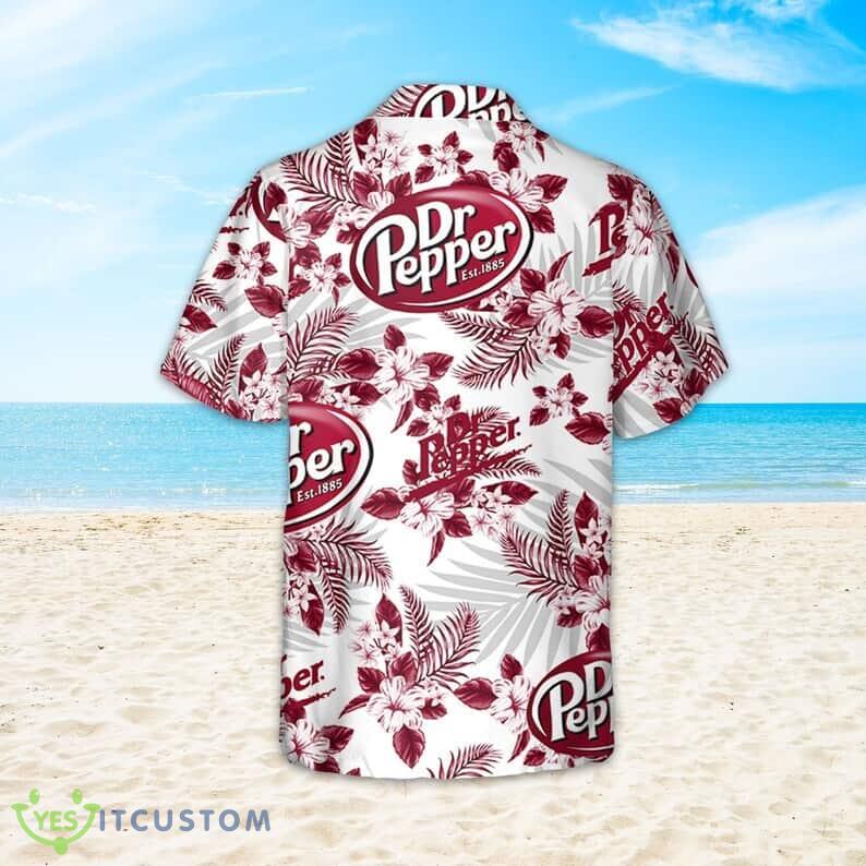 Dr Pepper Beer Tropical Flower Pattern On White Theme Hawaiian Shirt 5 Dr Pepper Beer Tropical Flower Pattern On White Theme Hawaiian Shirt - Dr Pepper Beer Tropical Flower Pattern On White Theme Hawaiian Shirt_3