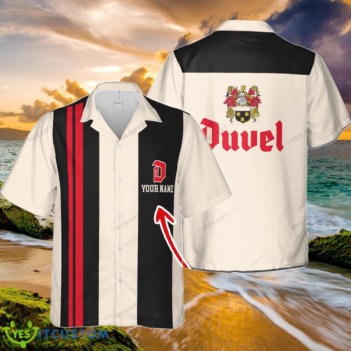 Duvel Custom Name Hawaiian Shirt Summer Gift Beach Shirt Product Photo 1
