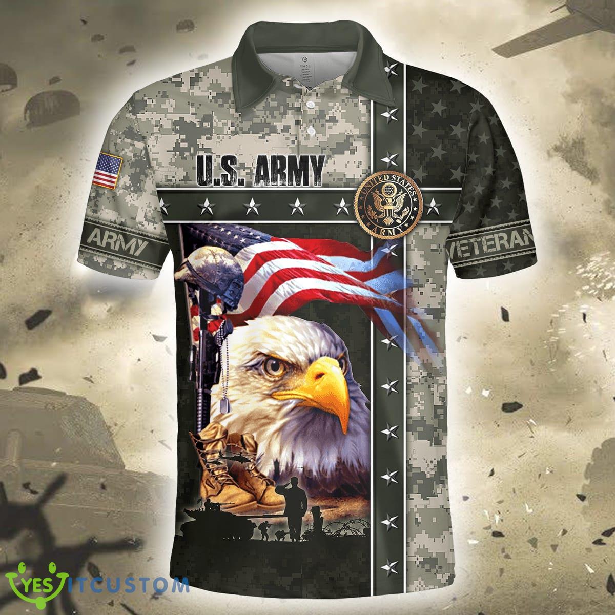 Eagle U.S Army 3D Polo Shirt 8 Eagle U.S Army 3D Polo Shirt - Eagle U.S Army 3D All Over Printed Unisex Shirts_16