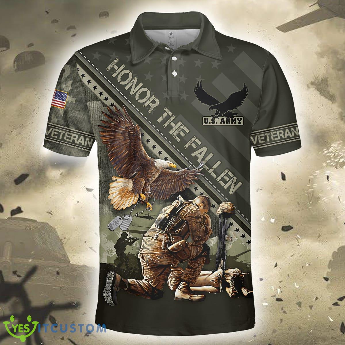 Eagle US Army Veteran 3D Polo Shirt 8 Eagle US Army Veteran 3D Polo Shirt - Eagle US Army Veteran 3D All Over Printed Unisex Shirts_14