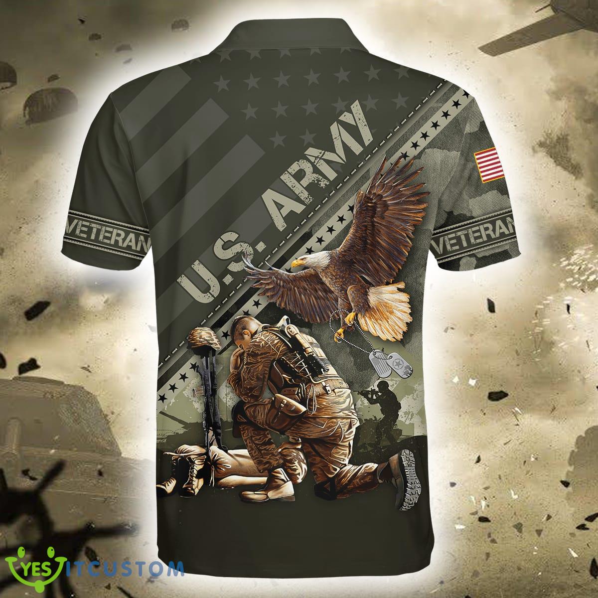 Eagle US Army Veteran 3D Polo Shirt 7 Eagle US Army Veteran 3D Polo Shirt - Eagle US Army Veteran 3D All Over Printed Unisex Shirts_13