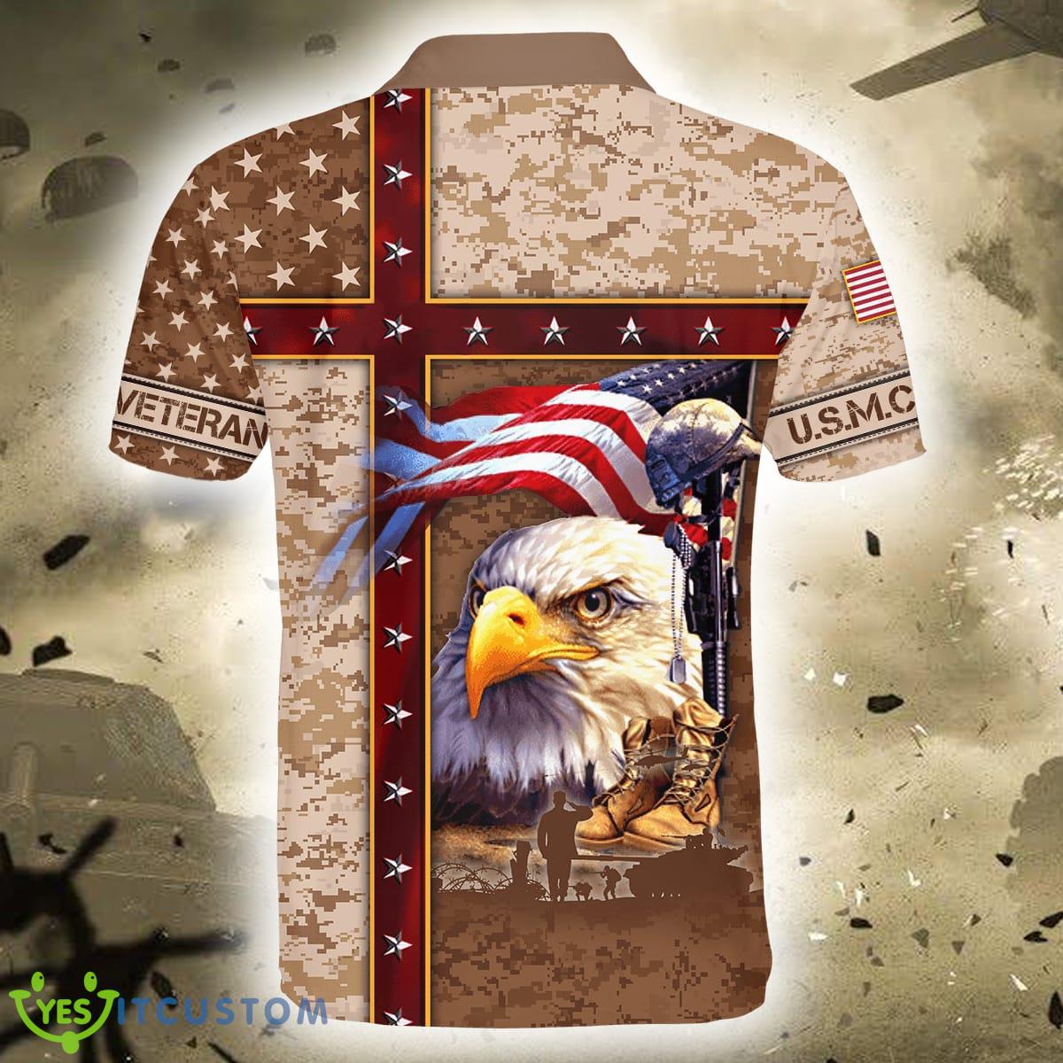 Eagle US Marine Corps 3D Polo Shirt 7 Eagle US Marine Corps 3D Polo Shirt - Eagle US Marine Corps 3D All Over Printed Unisex Shirts_15