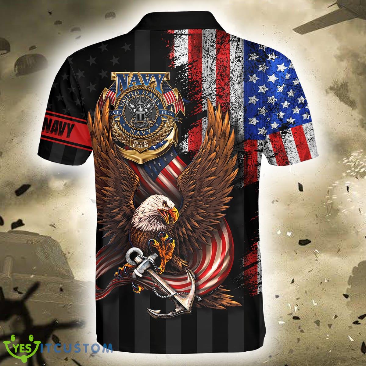 Flag Eagle Eagle US Navy 3D Polo Shirt 5 Flag Eagle Eagle US Navy 3D Polo Shirt - Eagle US Navy 3D All Over Printed Unisex Shirts MH- NA_13
