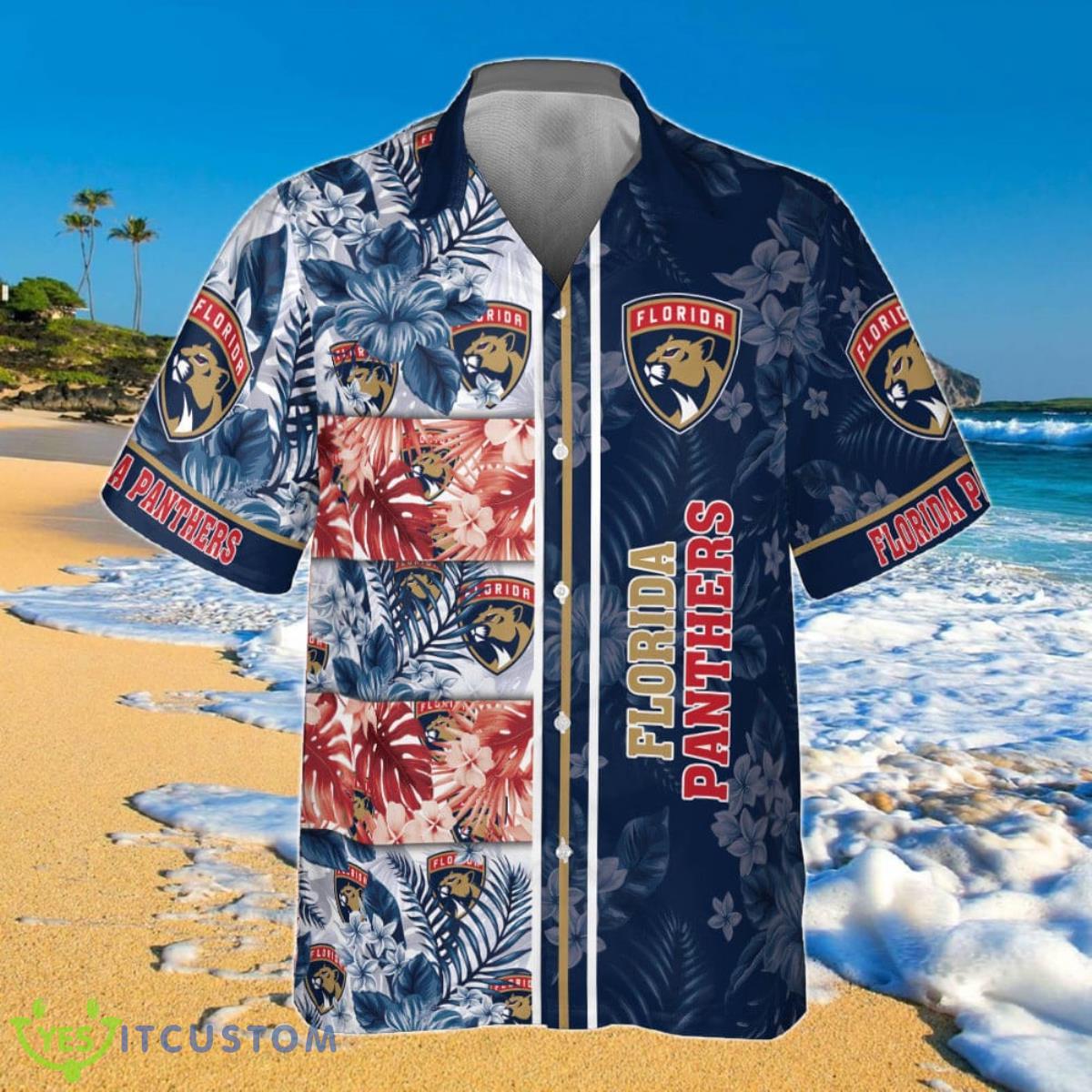 Florida Panthers 2023 V1 AOP Hawaiian Shirt Best Gift For Men And Women Product Photo 1
