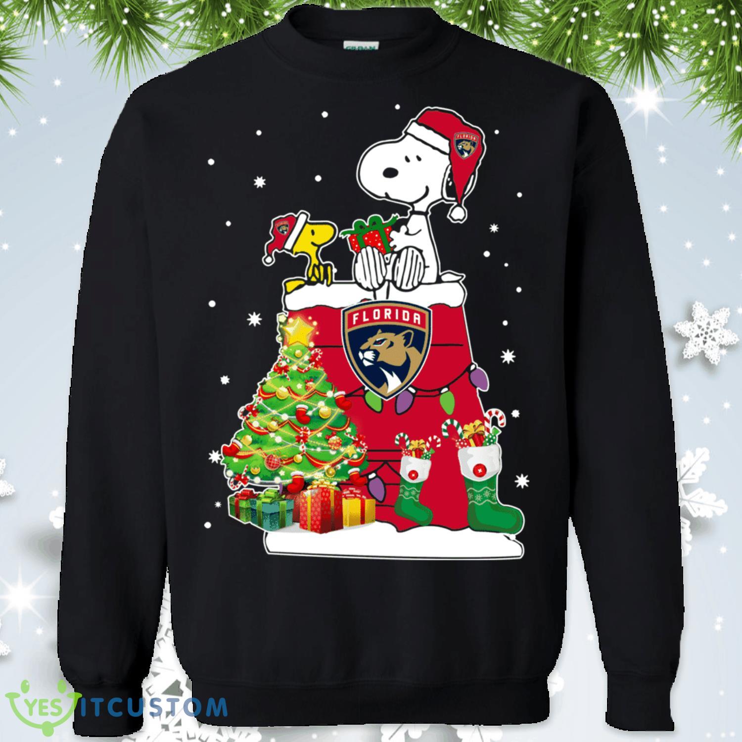 Florida Panthers Snoopy Lover Christmas Sweatshirt 2 Florida Panthers Snoopy Lover Christmas Sweatshirt Product Photo 1