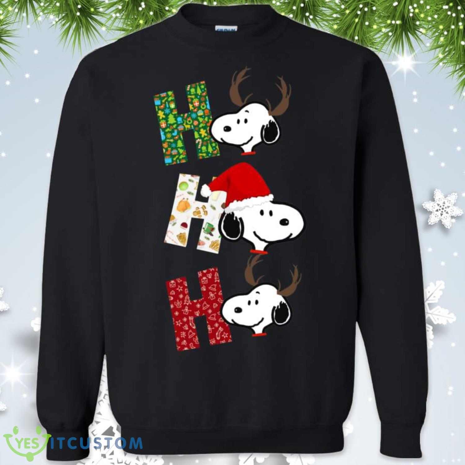 Funny Snoopy HO HO HO Merry Christmas 2 Funny Snoopy HO HO HO Merry Christmas Product Photo 1