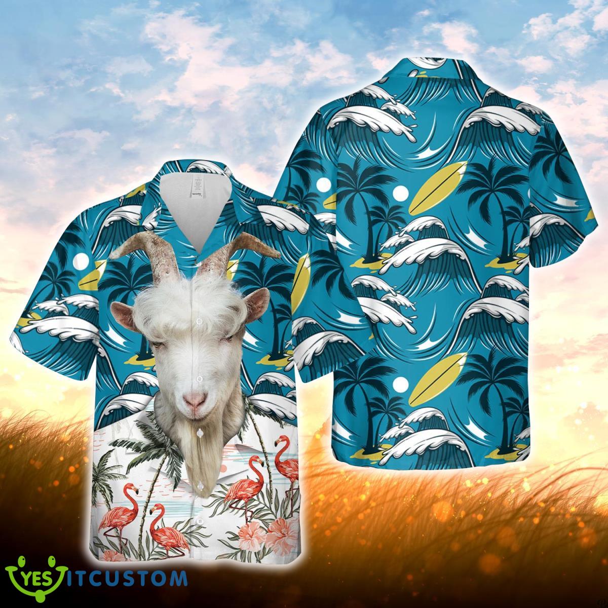 Goat Funny Hawaiian Shirt For Men Women Product Photo 1