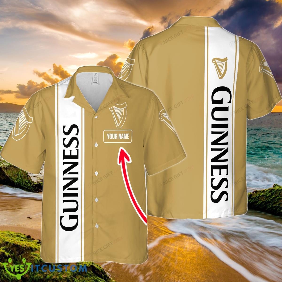 Guinness Custom Name Hawaiian Shirt Impressive Gift For Men And Women Product Photo 1