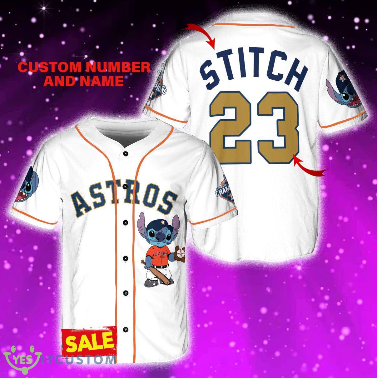 HA Lilo & Stitch Jersey Baseball Shirt White Custom Number And Name 7 HA Lilo & Stitch Jersey Baseball Shirt White Custom Number And Name - HA Lilo & Stitch Baseball Jersey White_1