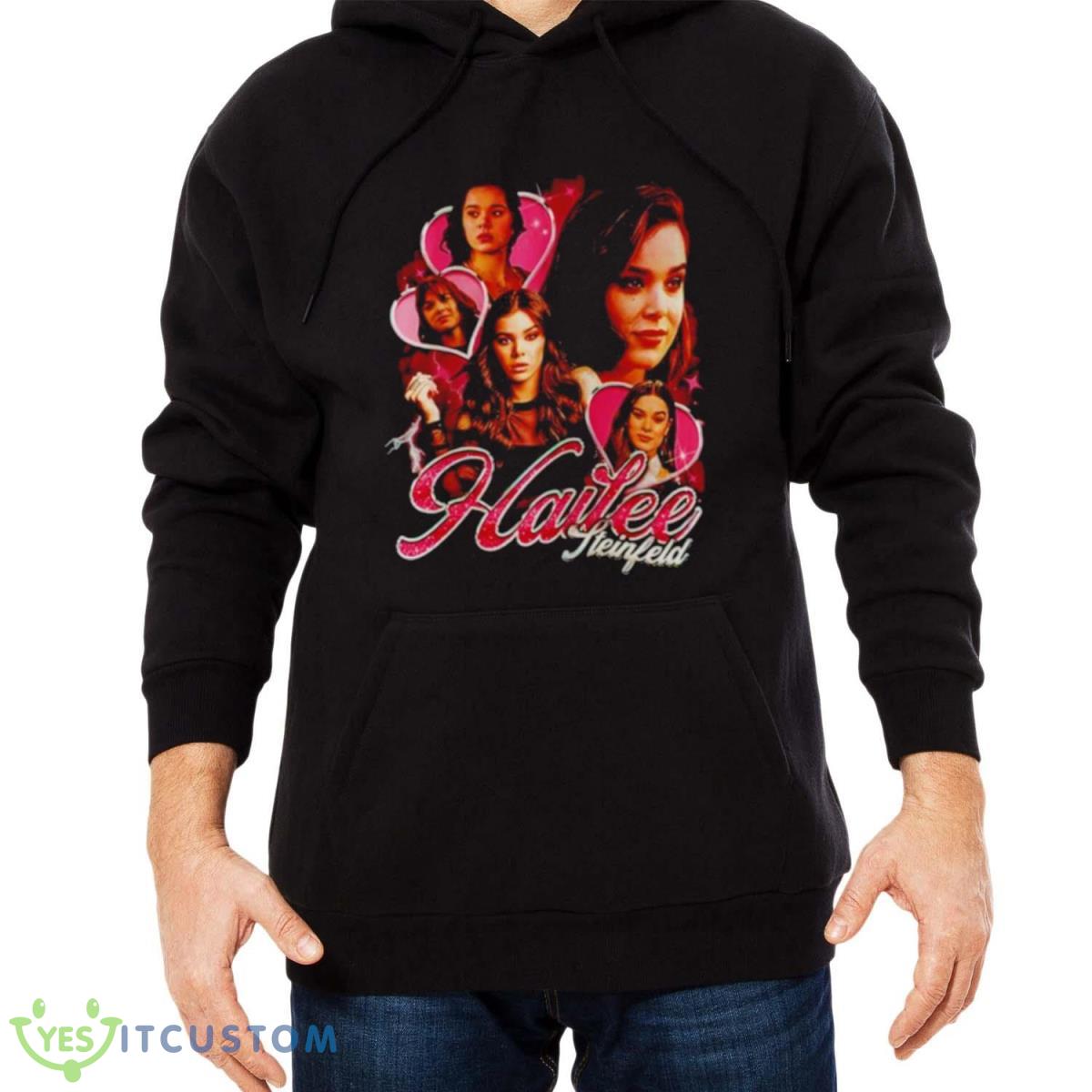 Hailee Steinfeld Retro Shirt 3 Hailee Steinfeld Retro Shirt - Men Black Hoodie