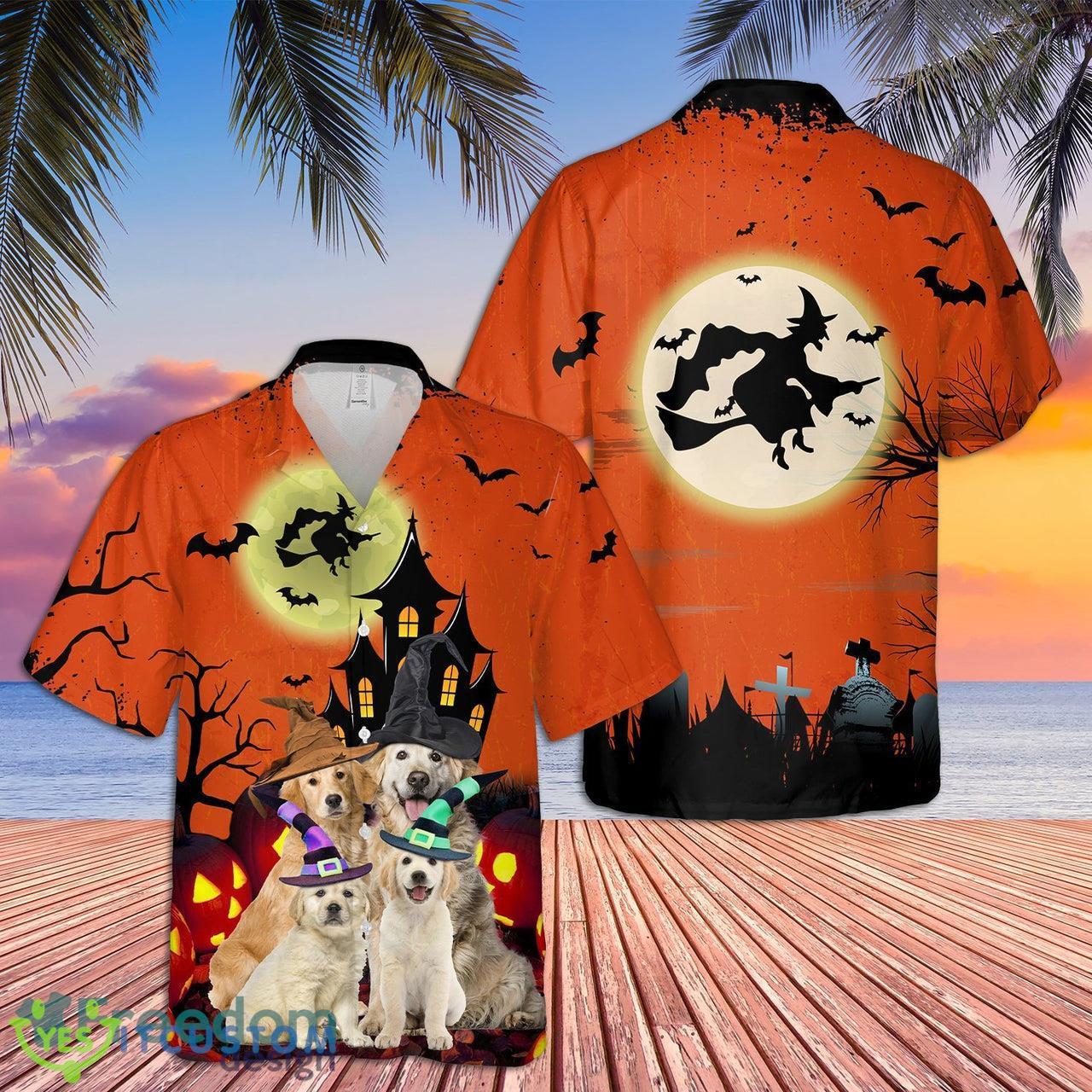 Halloween Golden Retriever for Dog Lover Hawaiian Shirt - Halloween Golden Retriever for Dog Lover Hawaiian Shirt
