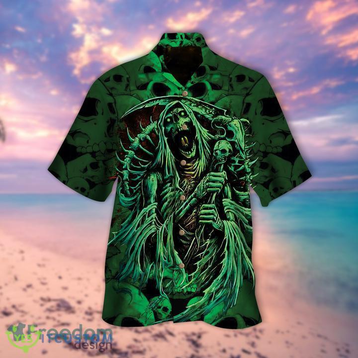 Halloween Green Skeleton Skull Hawaiian Shirt Gift For Men Women - Halloween Green Skeleton Skull Hawaiian Shirt Gift For Men Women