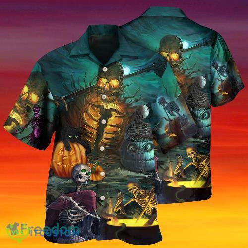 Halloween Skull Dark Scary Hawaiian Shirt Gift For Men Women - Halloween Skull Dark Scary Hawaiian Shirt Gift For Men Women