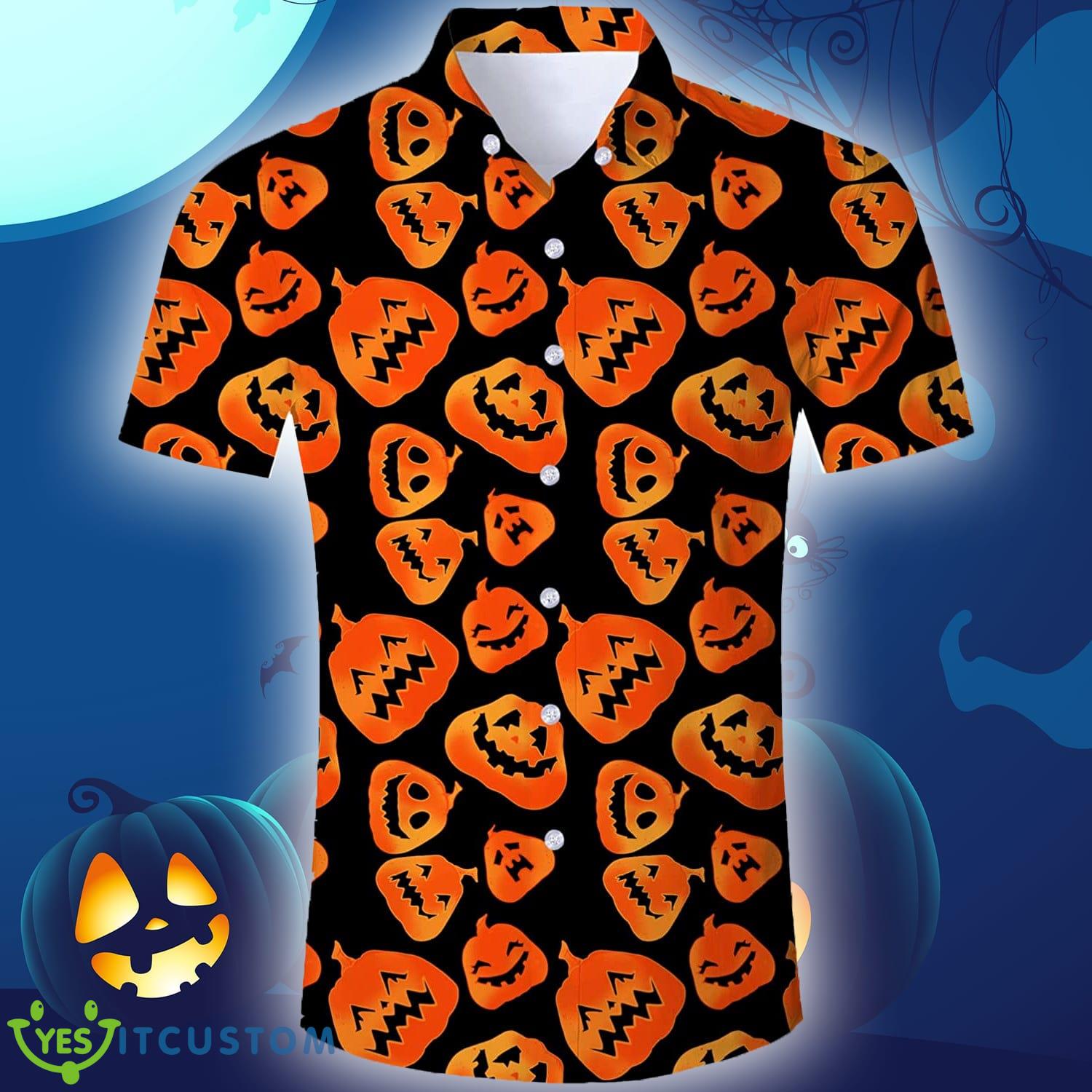 Halloween Smiley Pumpkins Funny Hawaiian Shirt Gift For Men Women - Halloween Smiley Pumpkins Funny Hawaiian Shirt Gift For Men Women_1