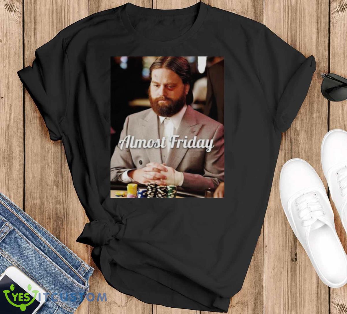 Hangover Poker Portrait Shirt - Black T-Shirt