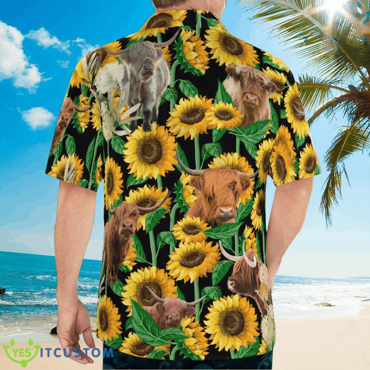Highland Cattle Loves Hawaiian Shirt Summer Gift Product Photo 2