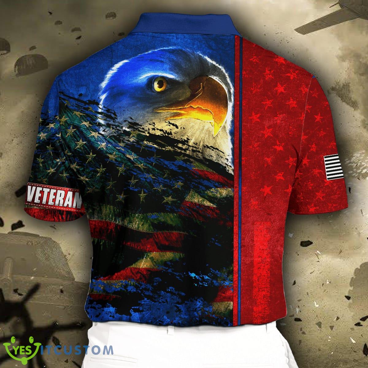 Hoisting the Red Flag High US Veteran Eagle With American Flag Polo Shirt - US Veteran - Eagle With American Flag Unisex Shirts_15