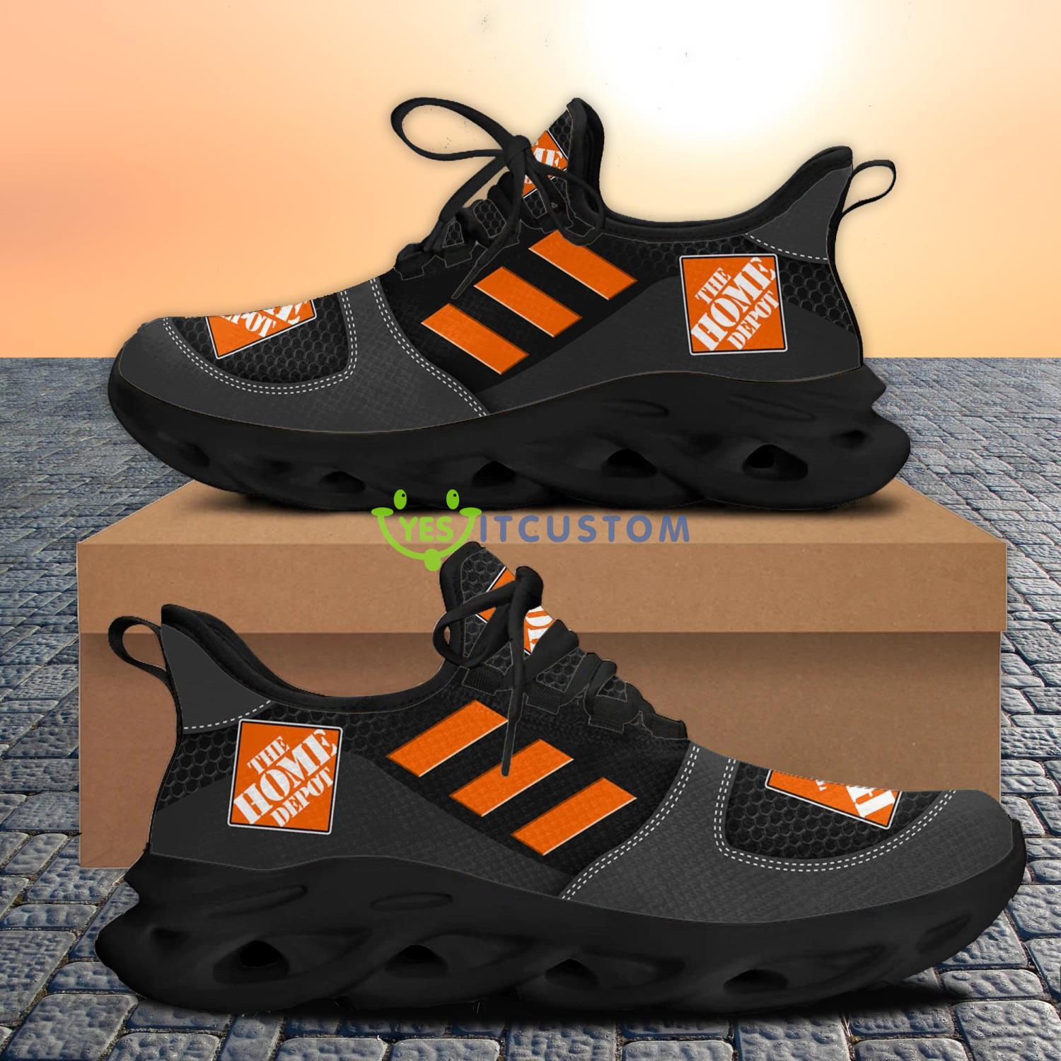 Home Depot Running Sneakers Max Soul Shoes Orange Striped Sport Gift For Men And Women Product Photo 1