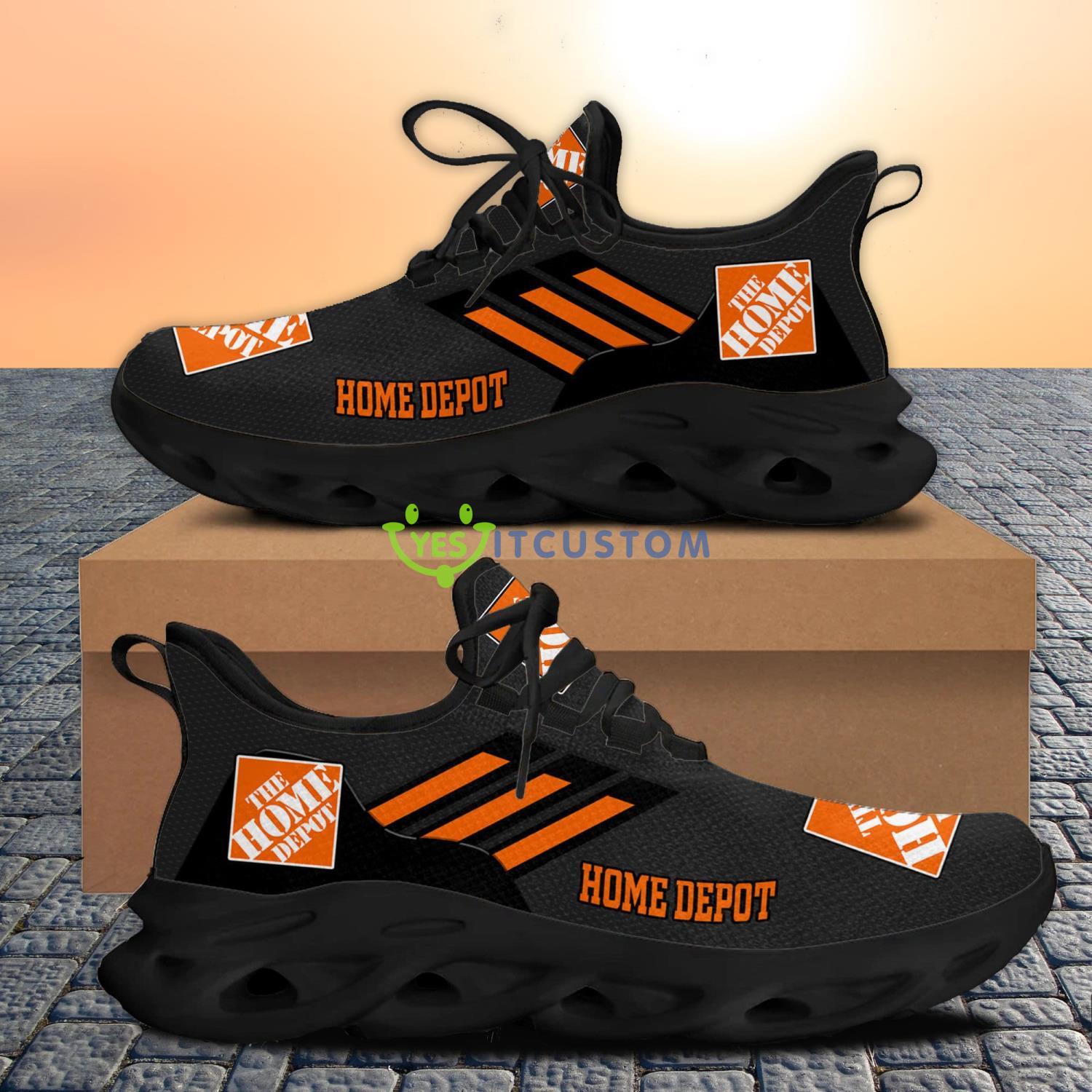 Home Depot Running Sneakers Max Soul Shoes Sport Gift For Men And Women Orange Striped Product Photo 1