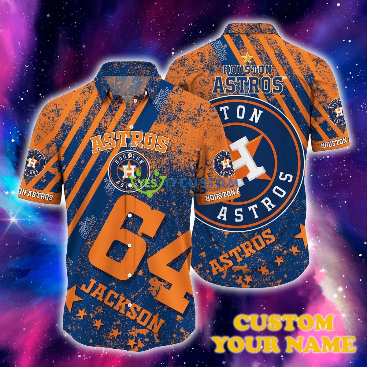 Houston Astros MLB Custom Name Hawaiian Shirt Trending For Men Women Product Photo 1