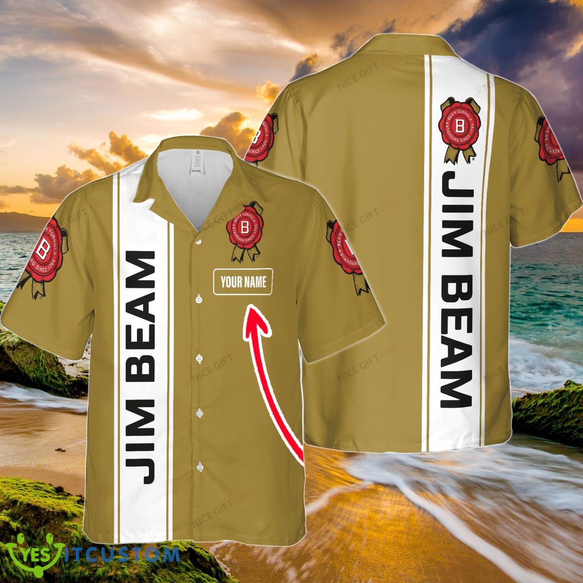Jim Beam Custom Name Hawaiian Shirt Best Gift Product Photo 1