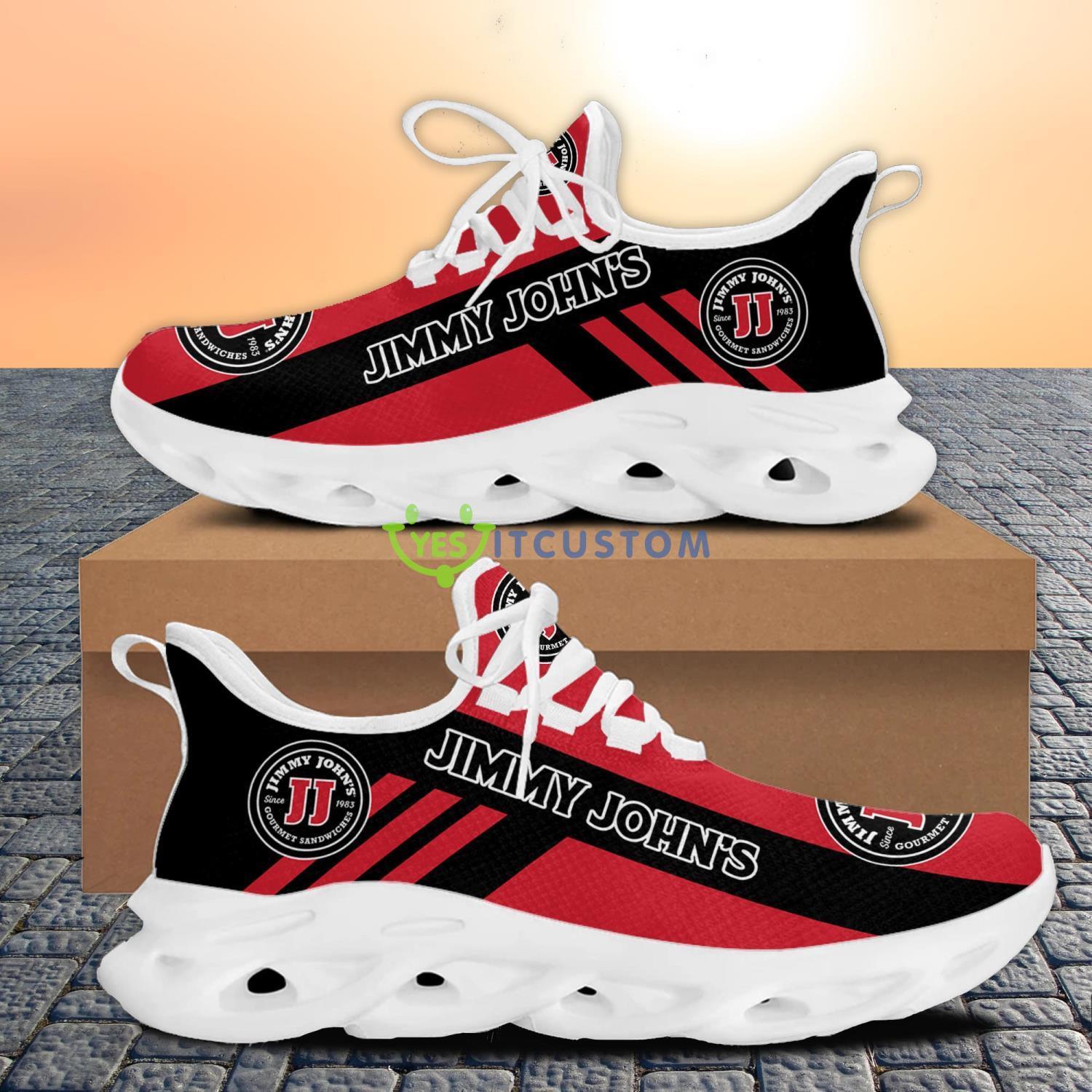 Jimmy John's Running Sneakers Max Soul Shoes Red Striped Sport Gift For Men And Women 6 jimmy johns running sneakers max soul shoes red striped sport gift for men and women 1