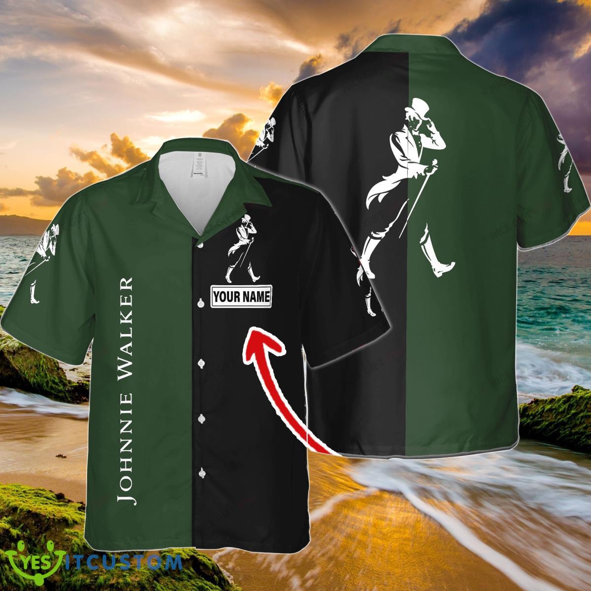Johnnie Walker Custom Name Hawaiian Shirt Style Gift For Men And Women Product Photo 1