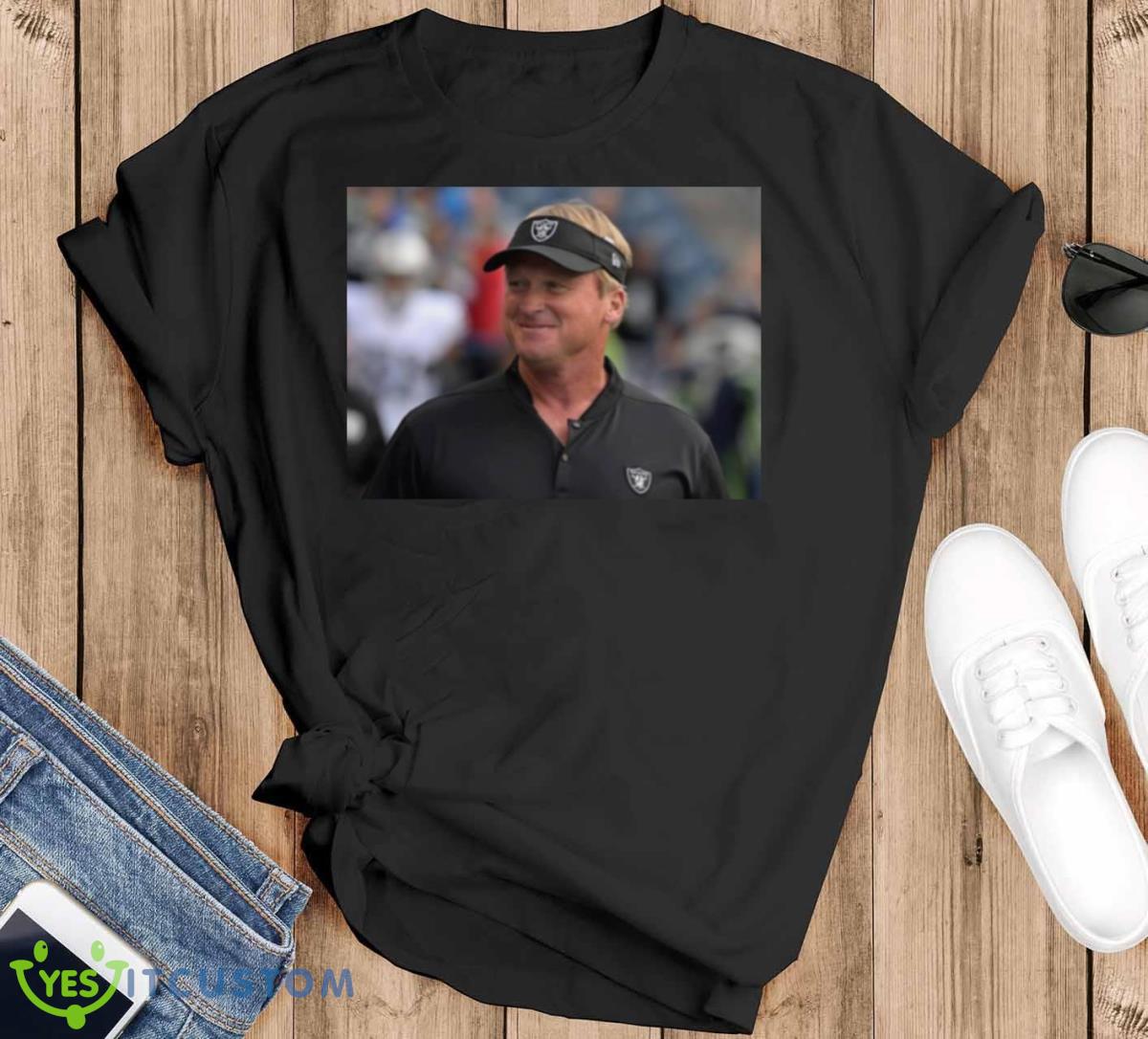 Jon Gruden The Legend Shirt 8 Jon Gruden The Legend Shirt - Black T-Shirt
