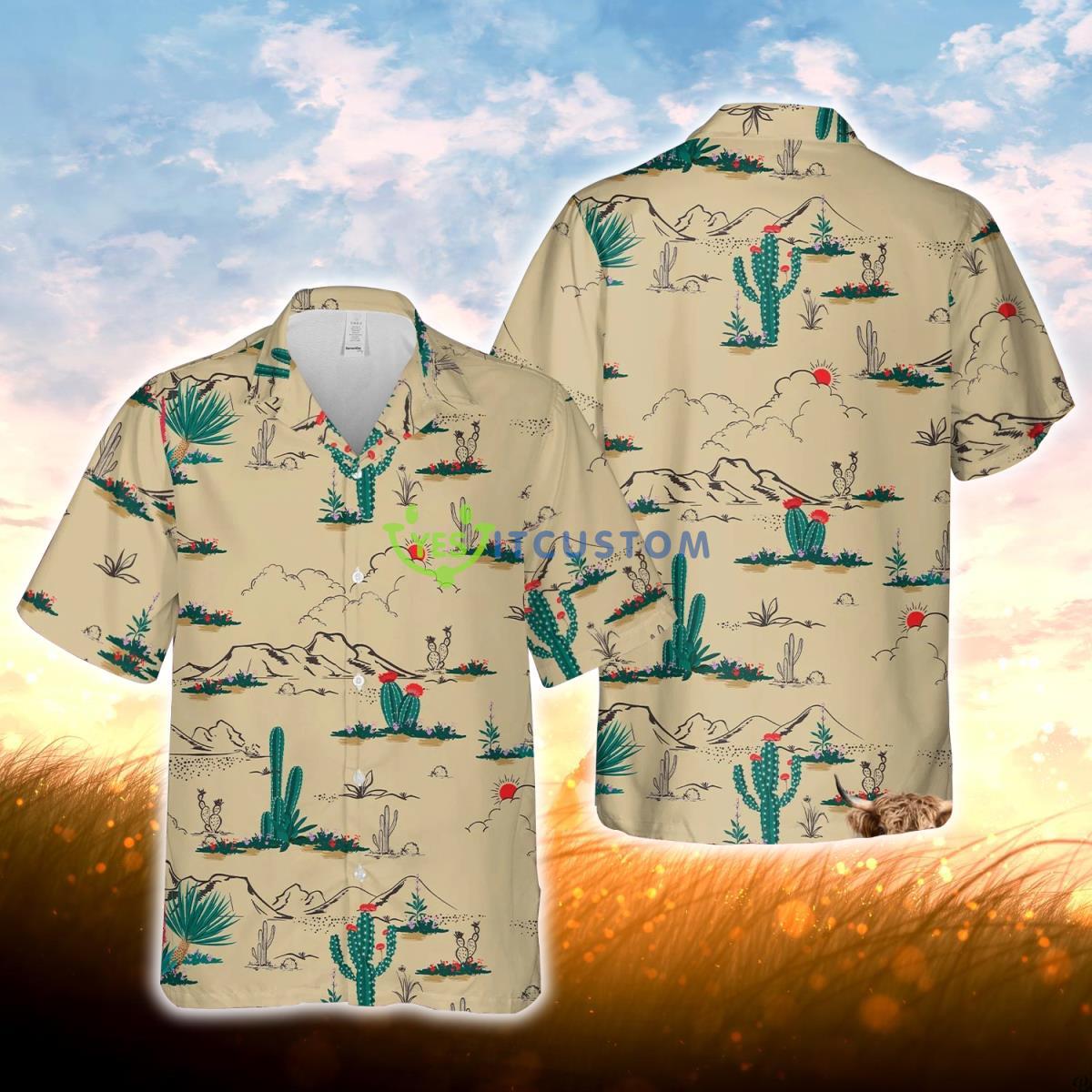 Joy Corners Flower Pattern Trucker 3D Hawaiian Shirt For Men Women Product Photo 1