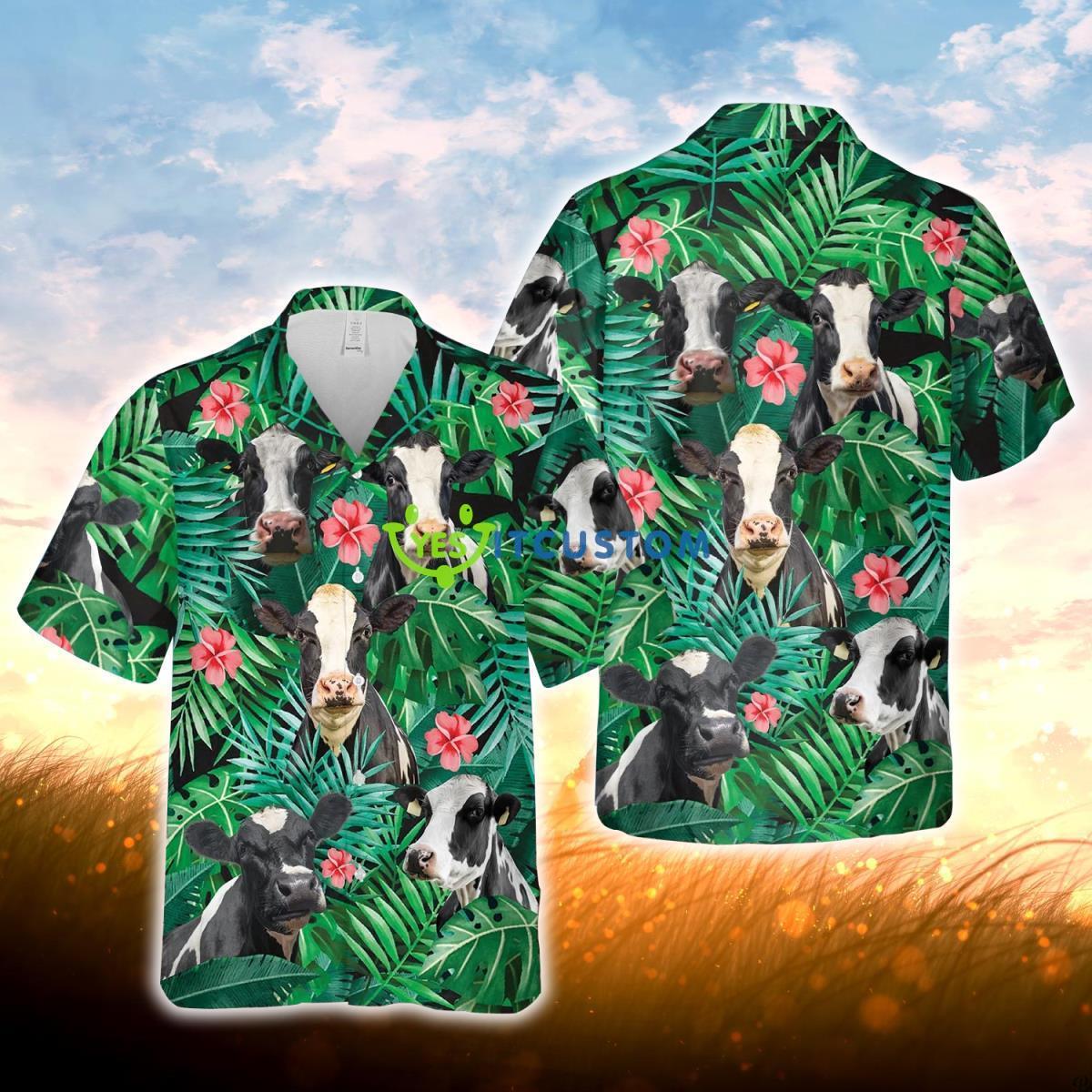 Joy Corners Holstein 3D Hawaiian Shirt For Men Women Product Photo 1