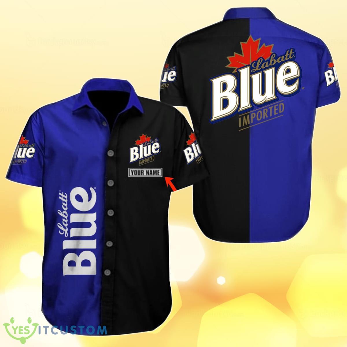 Labatt Blue Multicolor Hawaii Shirt Custom Name Best Gift For Men And Women Fans Product Photo 1