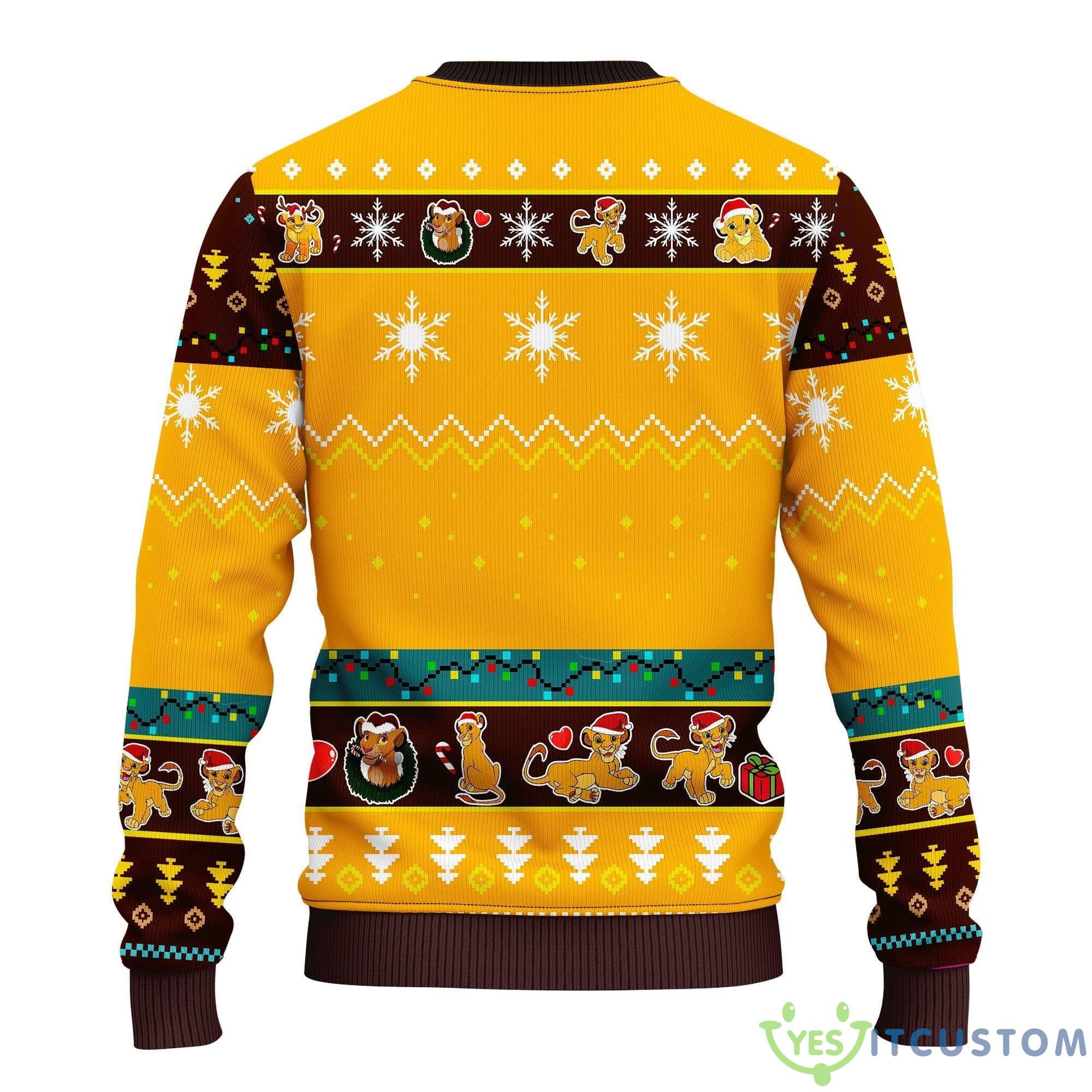 Lion King Simba Yellow 1 Thanksgiving Women Mens Ugly Christmas Sweater 6 Lion King Simba Yellow 1 Thanksgiving Women Mens Ugly Christmas Sweater - Lion King Simba Ugly Christmas Sweater Yellow 1 Amazing Gift Idea Thanksgiving Gift_2