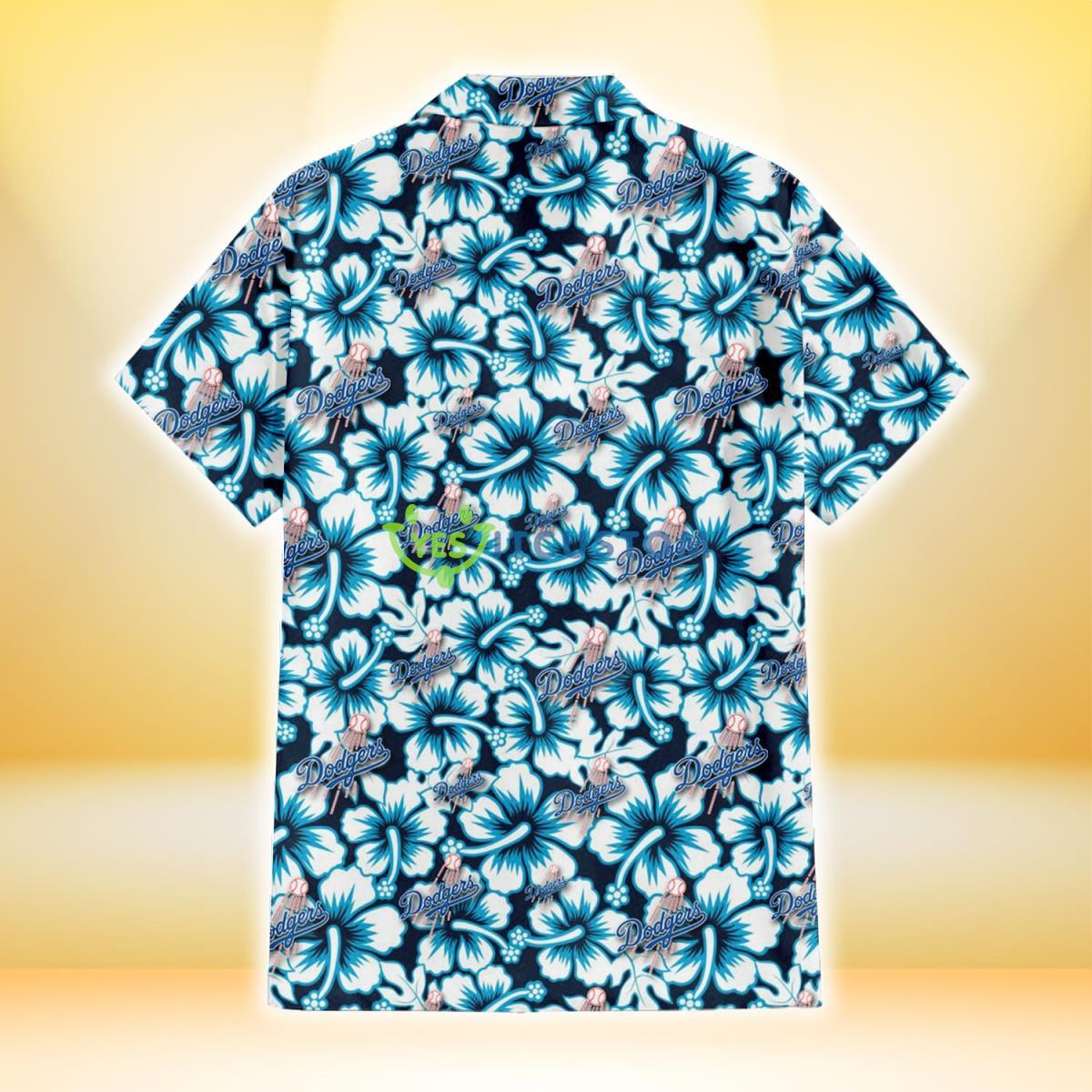 Los Angeles Dodgers Blue Line White Hibiscus Black Background 3D Hawaiian Shirt Gift For Fans Gift For Fans 3 Los Angeles Dodgers Blue Line White Hibiscus Black Background 3D Hawaiian Shirt Gift For Fans Gift For Fans Product Photo 3