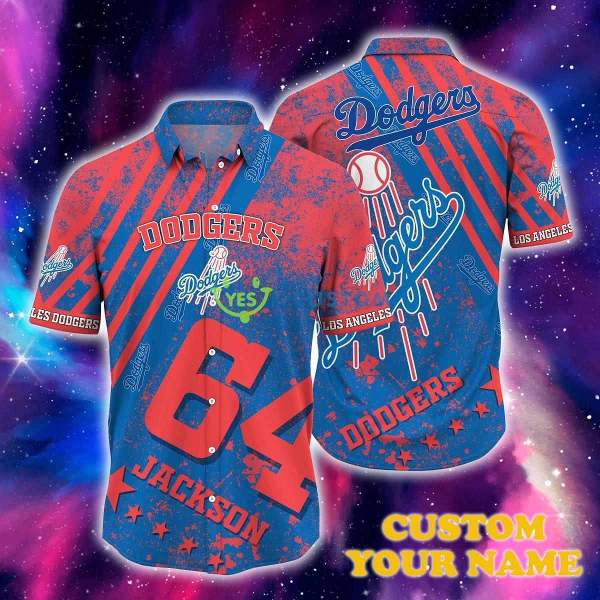 Los Angeles Dodgers MLB Custom Name Hawaiian Shirt Trending For Men Women Product Photo 1