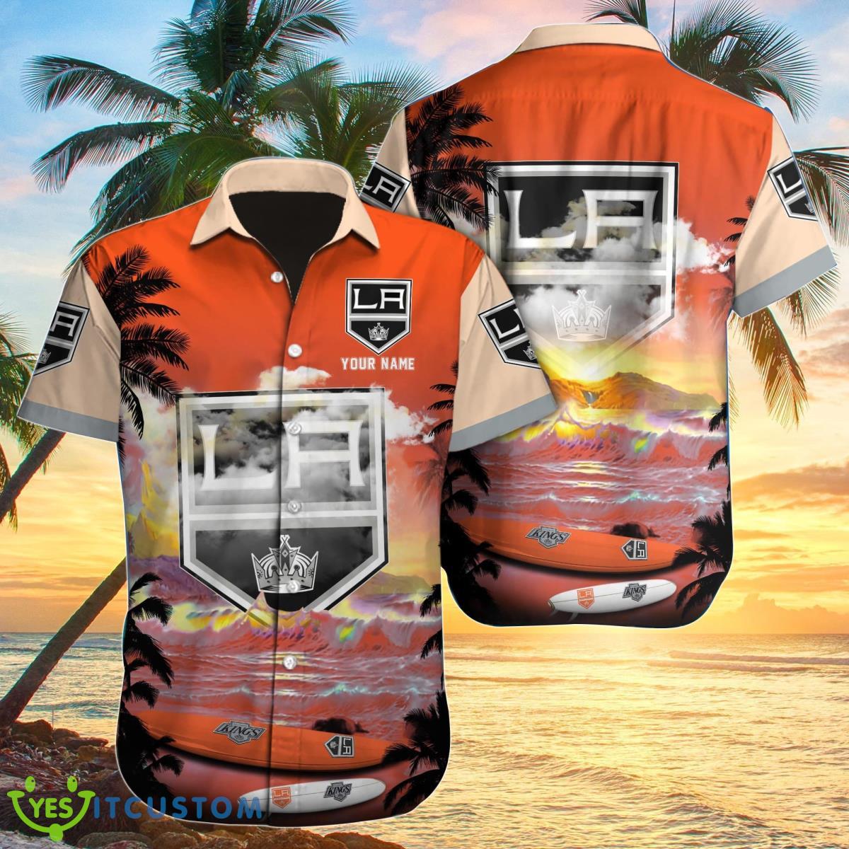 Los Angeles Kings Custom Name Hawaiian Shirt Style Gift For Men And Women Product Photo 1