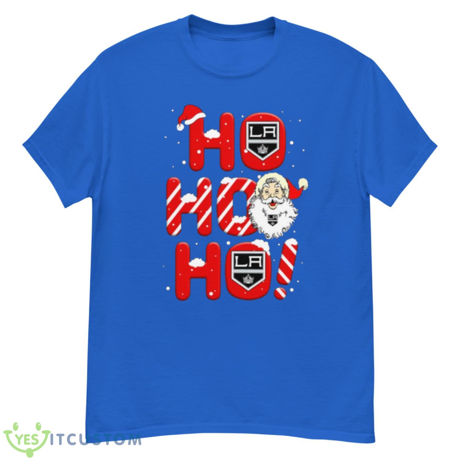 Los Angeles Kings NHL Hockey Ho Ho Ho Santa Claus Merry Christmas Shirt T Shirt 19 Los Angeles Kings NHL Hockey Ho Ho Ho Santa Claus Merry Christmas Shirt T Shirt - G500 Men’s Classic T-Shirt