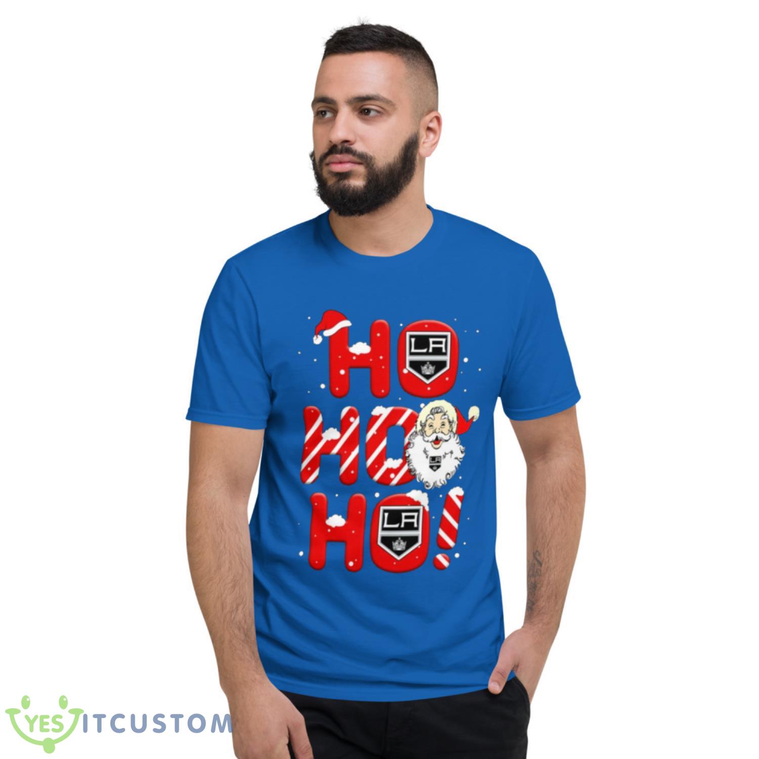 Los Angeles Kings NHL Hockey Ho Ho Ho Santa Claus Merry Christmas Shirt T Shirt 5 Los Angeles Kings NHL Hockey Ho Ho Ho Santa Claus Merry Christmas Shirt T Shirt - Short Sleeve T-Shirt-1
