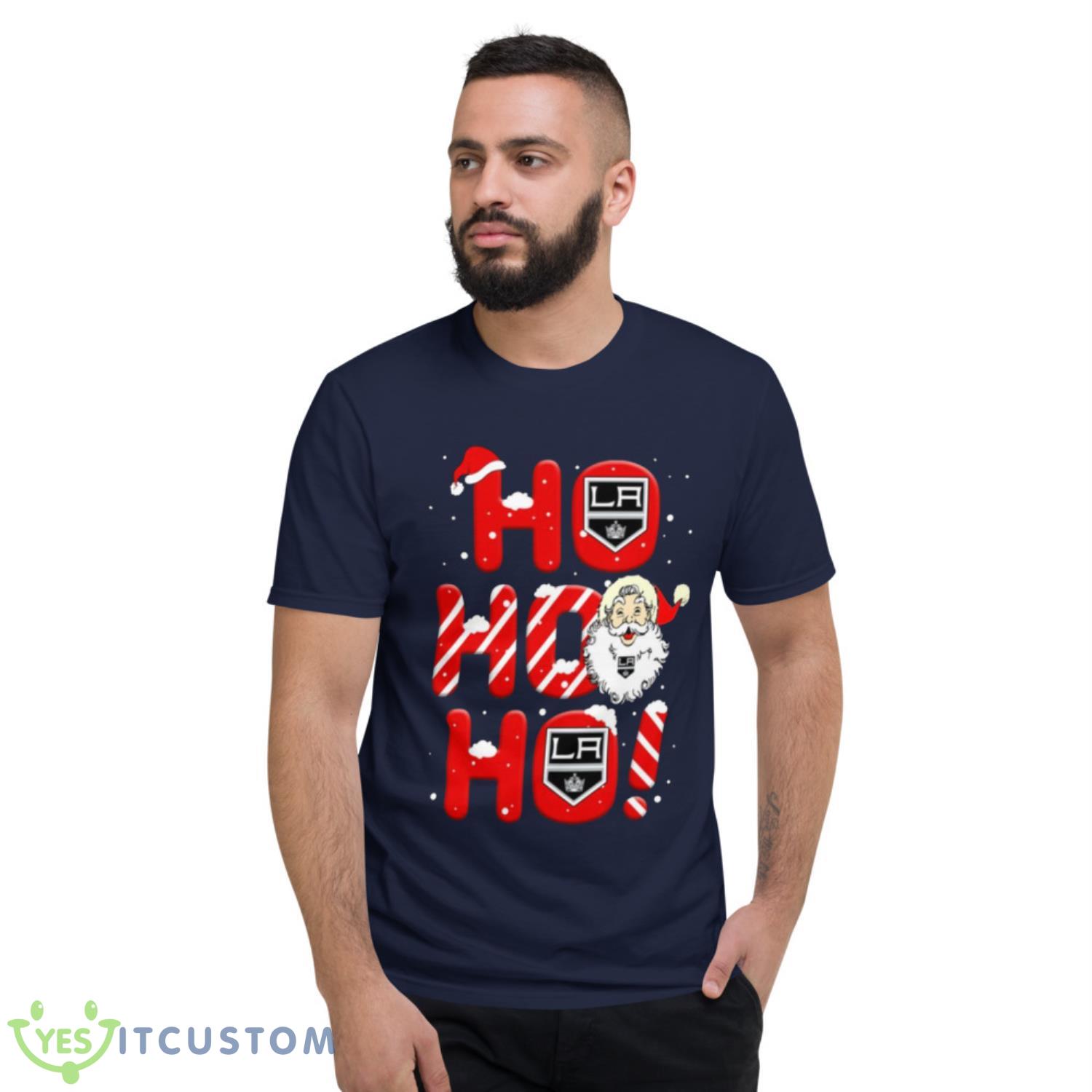 Los Angeles Kings NHL Hockey Ho Ho Ho Santa Claus Merry Christmas Shirt T Shirt 6 Los Angeles Kings NHL Hockey Ho Ho Ho Santa Claus Merry Christmas Shirt T Shirt - Short Sleeve T-Shirt