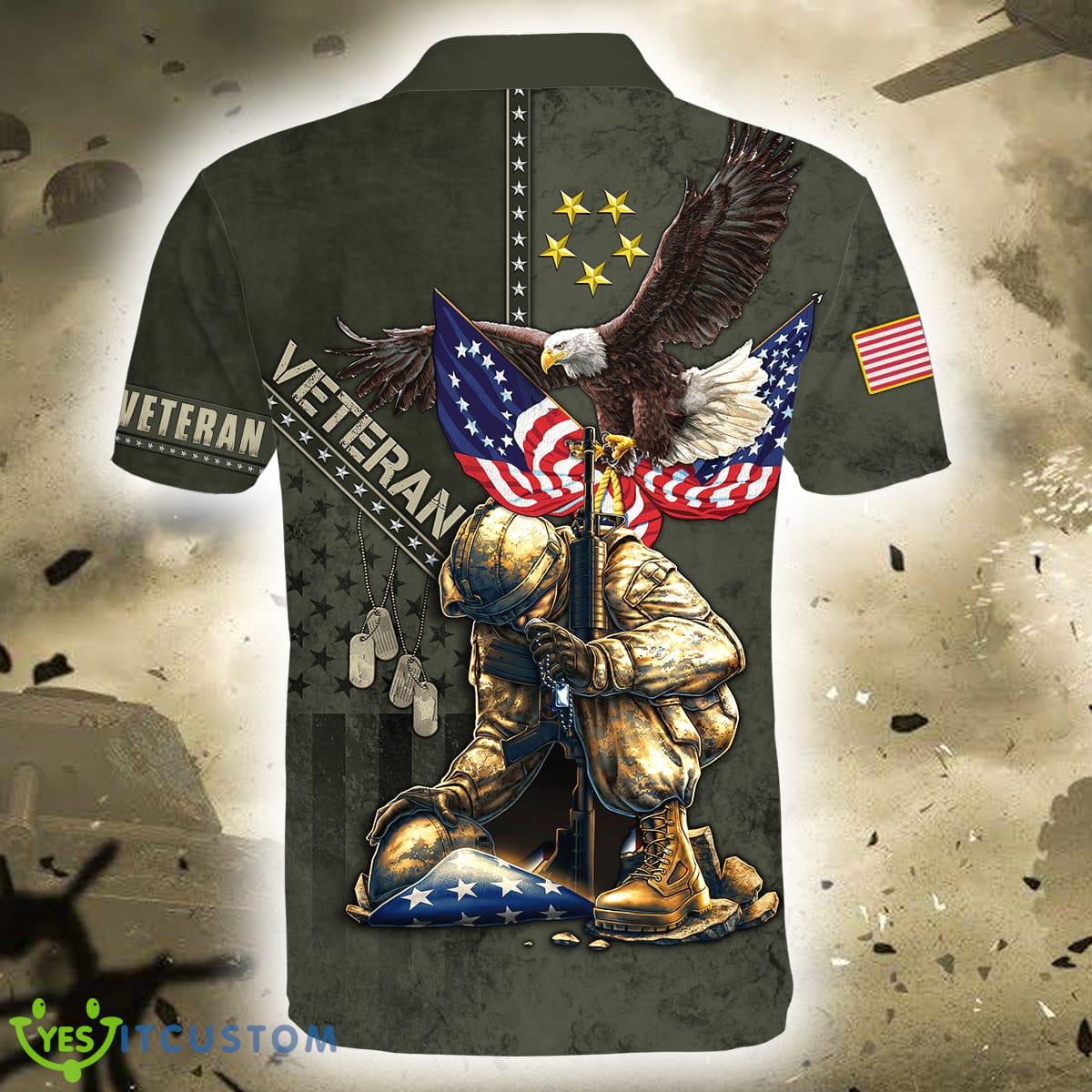 Majestic Eagle Eagle US Veteran 3D Polo Shirt 8 Majestic Eagle Eagle US Veteran 3D Polo Shirt - Eagle US Veteran 3D All Over Printed Unisex Shirts_16