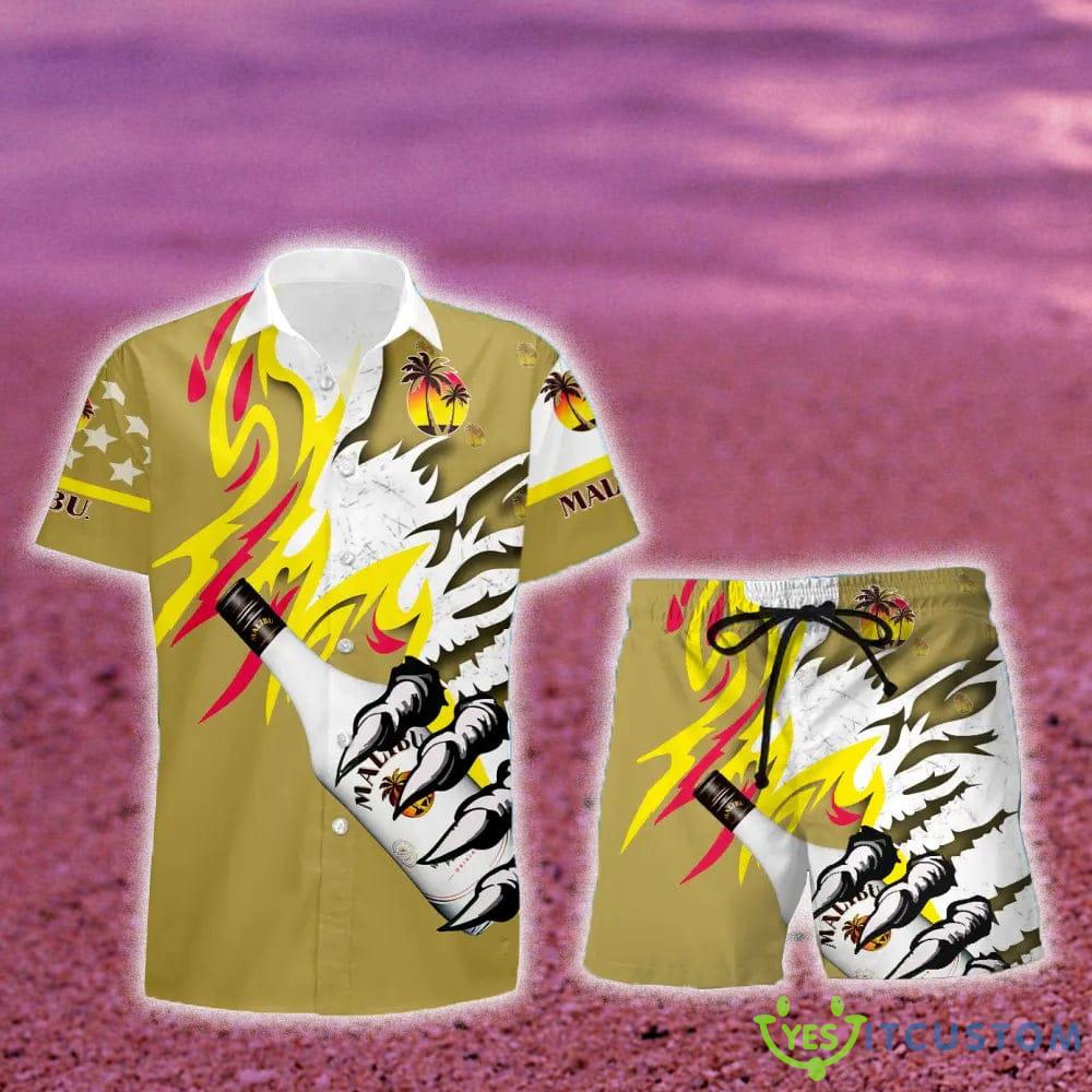 Malibu Rum Monster Claw Gift Hawaiian Set Shirt And Short Summer Beach 5 Malibu Rum Monster Claw Gift Hawaiian Set Shirt And Short Summer Beach - Malibu Rum Monster Claw Hawaiian Shirt And Short_2