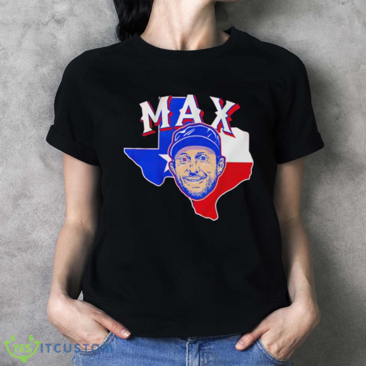 Max Scherzer Texas Face Shirt - Ladies T-Shirt