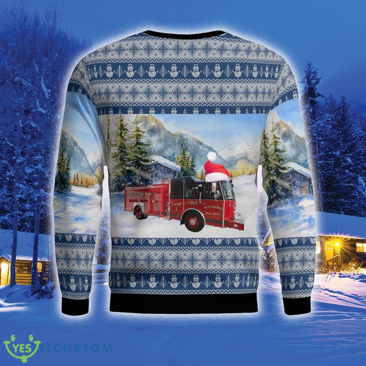 Maynard MA Fire Department 3D Sweater For Men And Women Gift For Christmas 3 Maynard MA Fire Department 3D Sweater For Men And Women Gift For Christmas - Maynard, MA Fire Department Christmas Sweater_3
