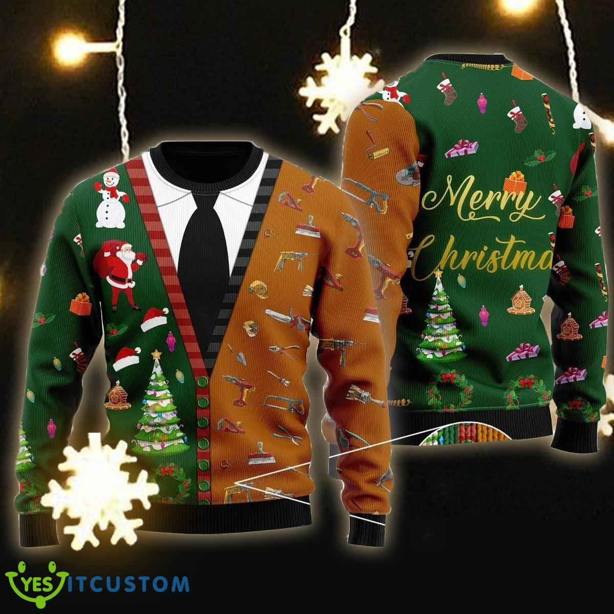 Merry Christmas Carpenter Ugly Christmas Sweater Gift For Men Women - Merry Christmas Carpenter Ugly Christmas Sweater Gift Men Women