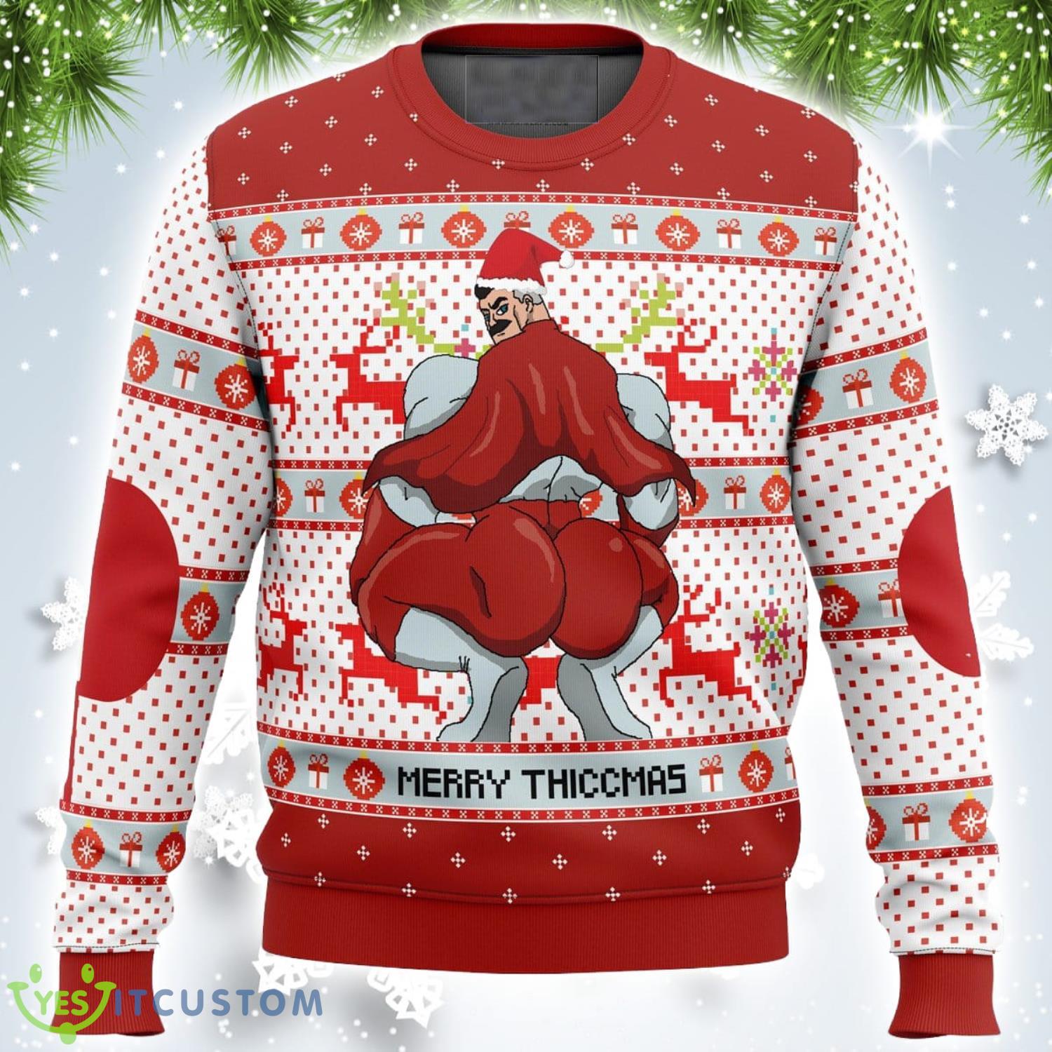 Merry Thiccmas Omni Man Invincible Xmas Gift 3D Ugly Christmas Sweater For Men And Women Product Photo 1