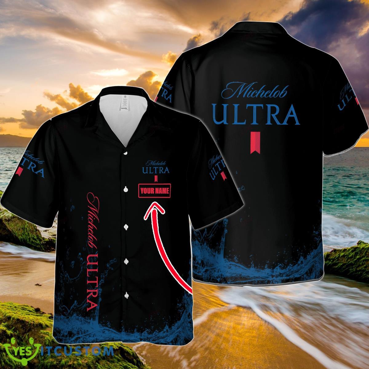 Michelob ULTRA Custom Name Hawaiian Shirt Impressive Gift For Real Fans Product Photo 1