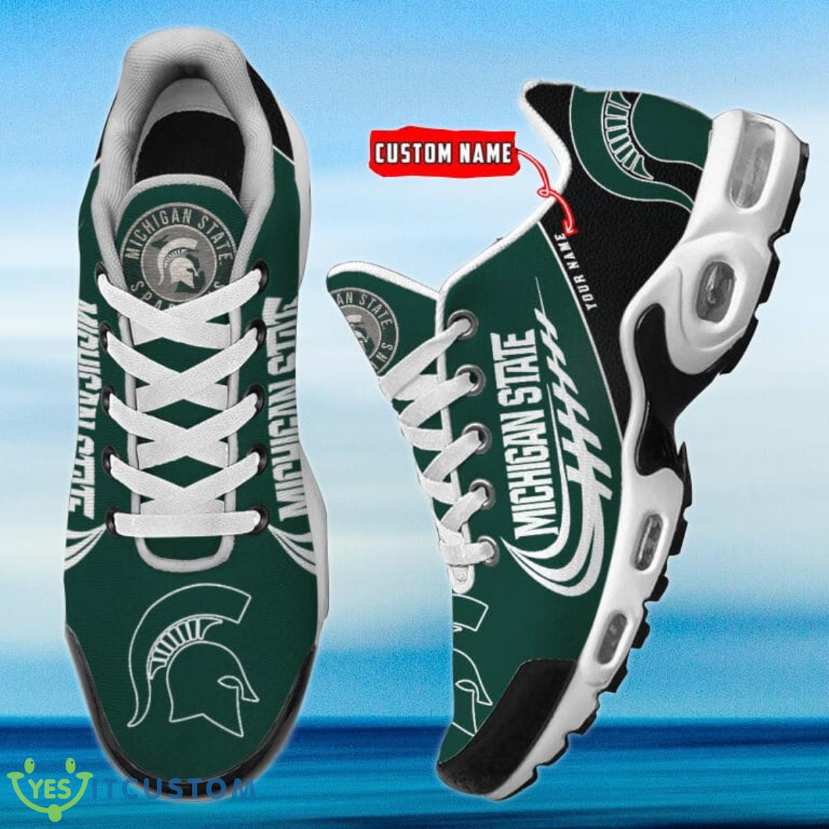Michigan State Spartans Custom Name Air Cushion Sports Shoes Product Photo 2
